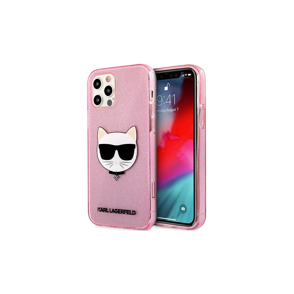 Hurtownia GSM - Etui Karl Lagerfeld KLHCP12LCHTUGLP Apple iPhone 12 Pro Max różowy/pink hardcase Glitter Choupette - KLD524PNK - {ean13} - Hurt