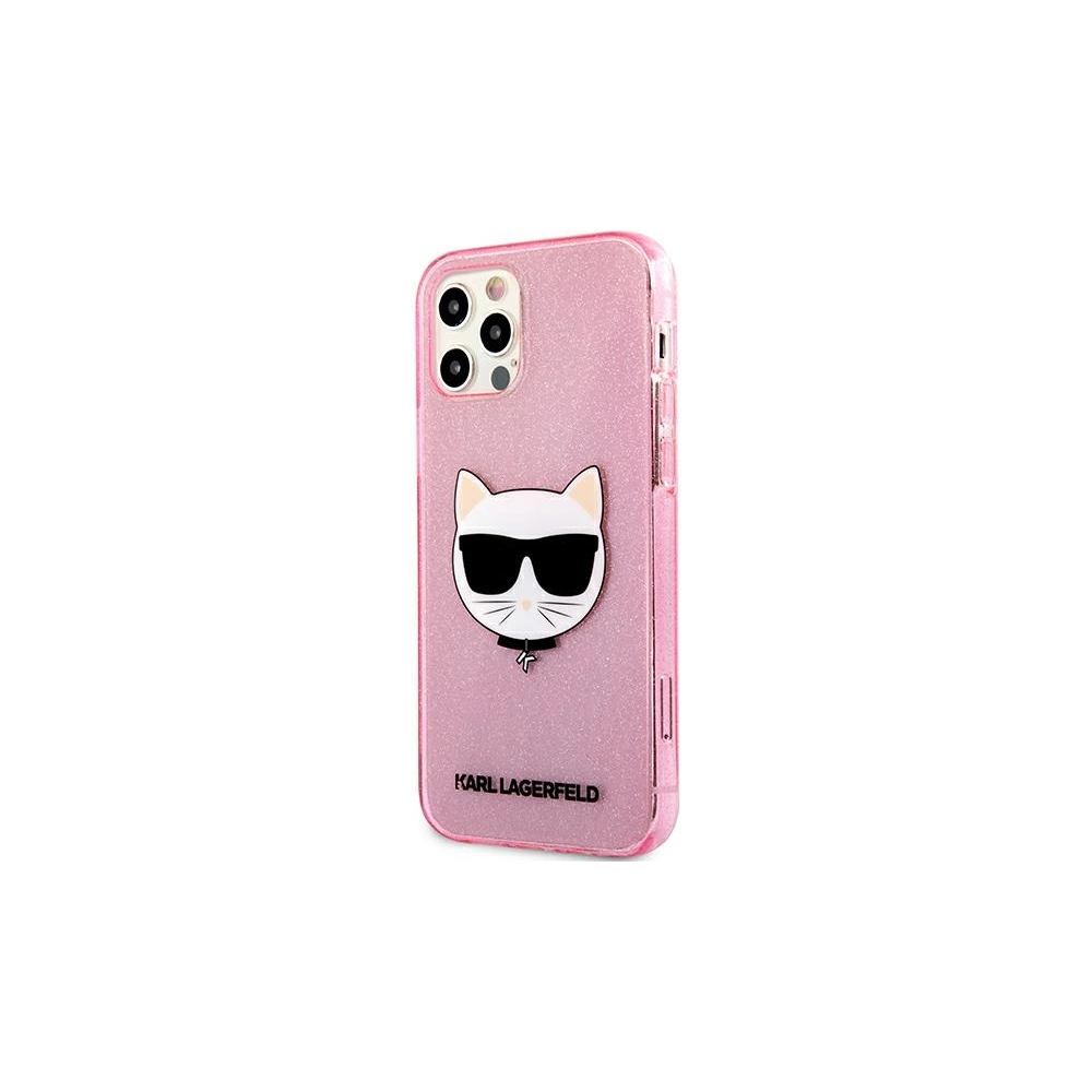 Hurtownia GSM - Etui Karl Lagerfeld KLHCP12LCHTUGLP Apple iPhone 12 Pro Max różowy/pink hardcase Glitter Choupette - KLD524PNK - {ean13} - Hurt