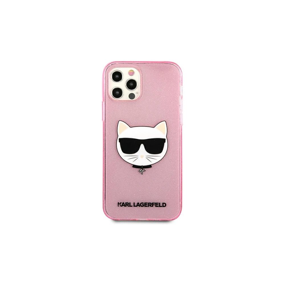 Hurtownia GSM - Etui Karl Lagerfeld KLHCP12LCHTUGLP Apple iPhone 12 Pro Max różowy/pink hardcase Glitter Choupette - KLD524PNK - {ean13} - Hurt