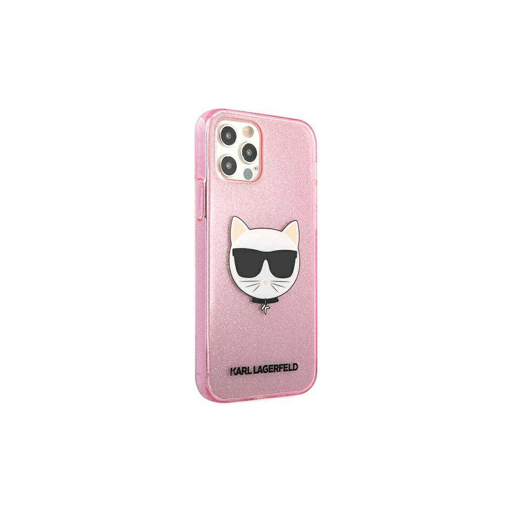 Hurtownia GSM - Etui Karl Lagerfeld KLHCP12LCHTUGLP Apple iPhone 12 Pro Max różowy/pink hardcase Glitter Choupette - KLD524PNK - {ean13} - Hurt