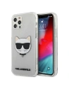 Etui Karl Lagerfeld KLHCP12LCHTUGLS Apple iPhone 12 Pro Max stříbrný/silver hardcase Glitter Choupette
