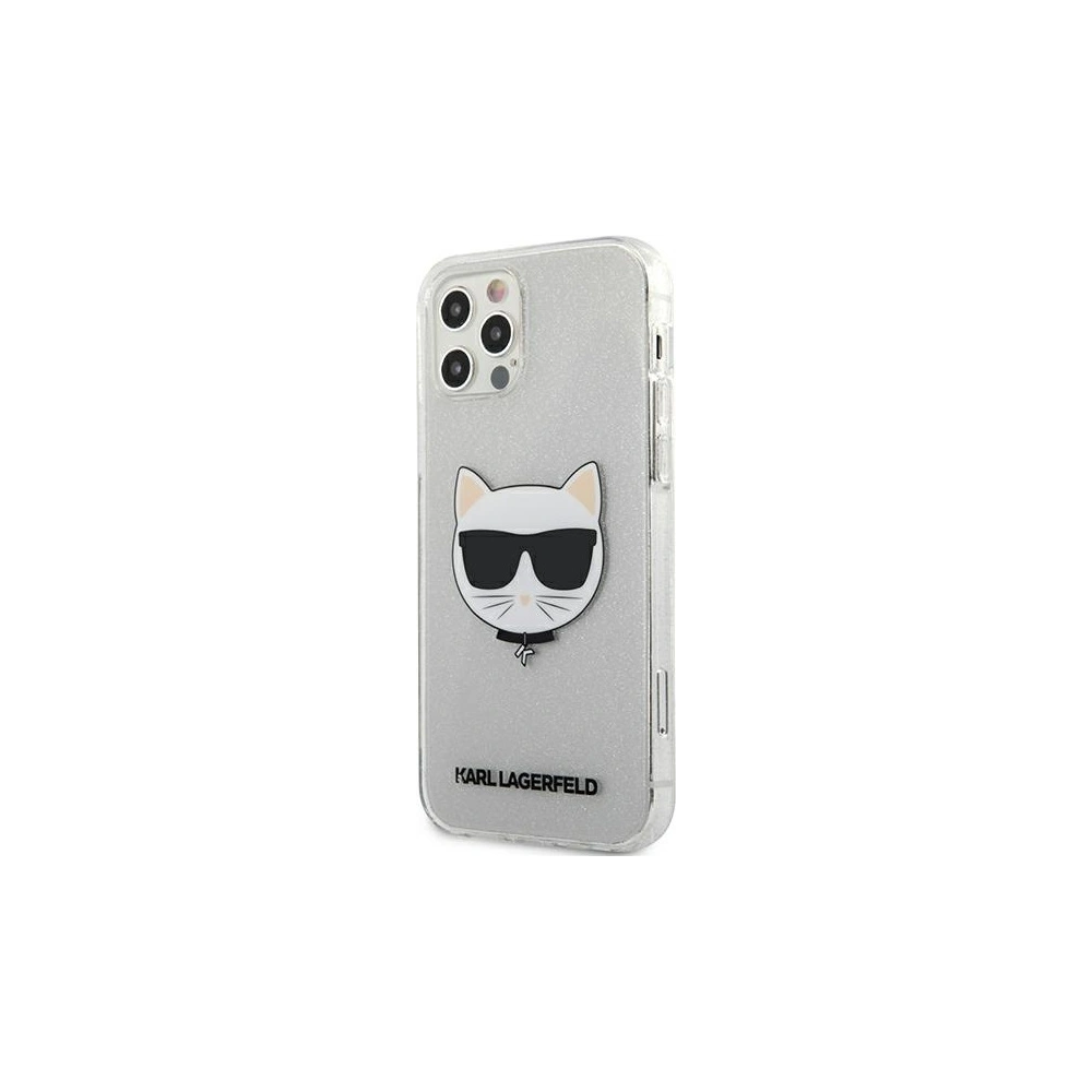 Hurtownia GSM - Etui Karl Lagerfeld KLHCP12LCHTUGLS Apple iPhone 12 Pro Max srebrny/silver hardcase Glitter Choupette - KLD525SLV - {ean13} - Hurt