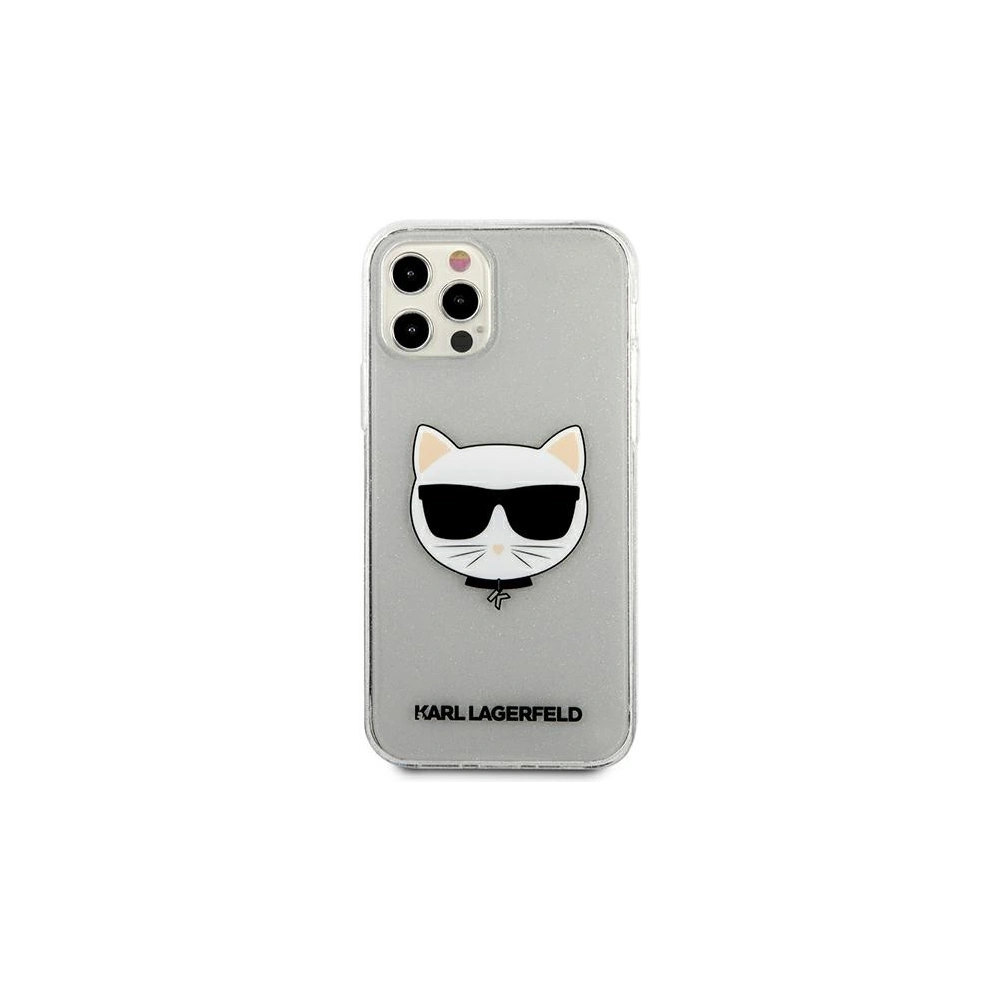 Hurtownia GSM - Etui Karl Lagerfeld KLHCP12LCHTUGLS Apple iPhone 12 Pro Max srebrny/silver hardcase Glitter Choupette - KLD525SLV - {ean13} - Hurt