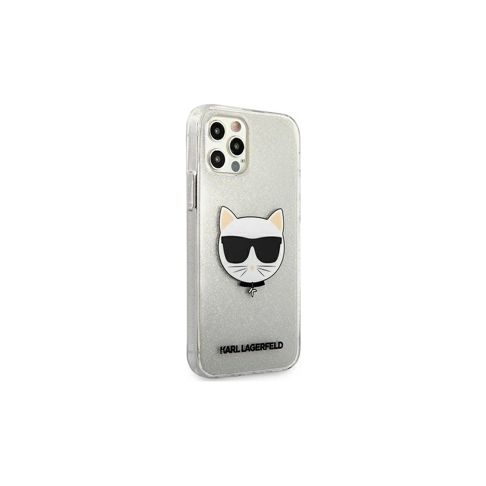 Hurtownia GSM - Etui Karl Lagerfeld KLHCP12LCHTUGLS Apple iPhone 12 Pro Max srebrny/silver hardcase Glitter Choupette - KLD525SLV - {ean13} - Hurt