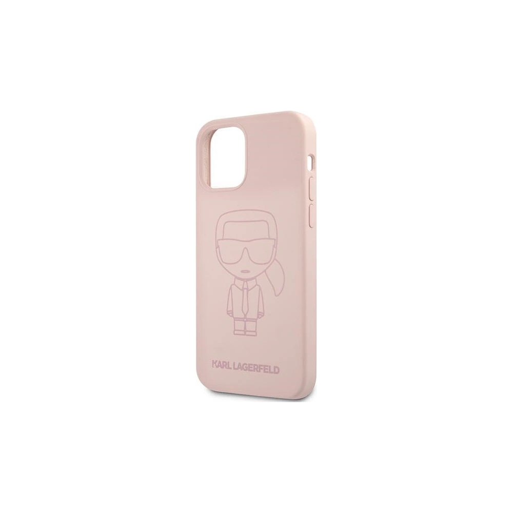 Hurtownia GSM - Etui Karl Lagerfeld KLHCP12LSILTTPI Apple iPhone 12 Pro Max Silicone Ikonik Outline różowy/pink - KLD526PNK - {ean13} - Hurt