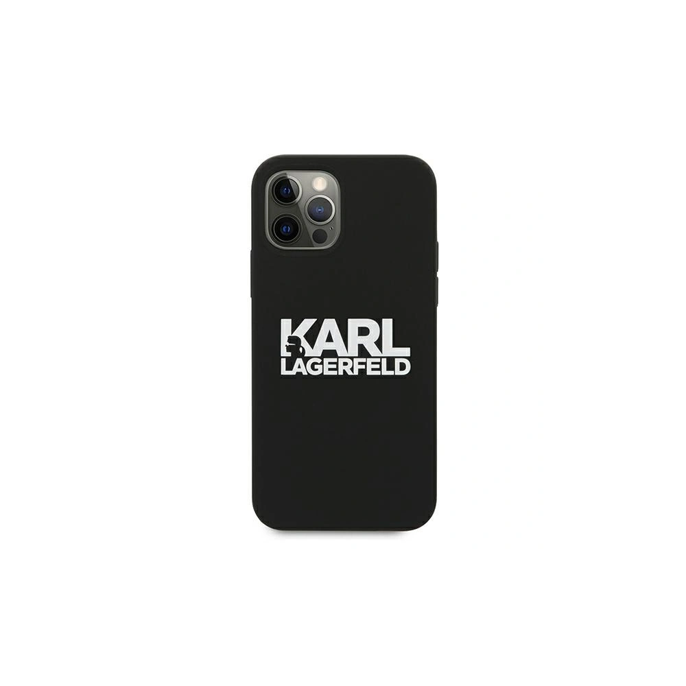 Wholesale Karl Lagerfeld KLHCP12LSLKLRBK Apple iPhone 12 Pro Max Silicone Stack Logo black - KLD527BLK - {ean13} - Hurt