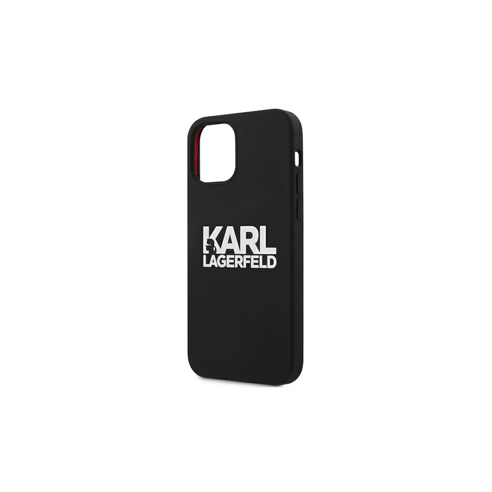 Wholesale Karl Lagerfeld KLHCP12LSLKLRBK Apple iPhone 12 Pro Max Silicone Stack Logo black - KLD527BLK - {ean13} - Hurt