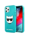 Etui Karl Lagerfeld KLHCP12MCHTRB Apple iPhone 12/12 Pro niebieski/blue hardcase Glitter Choupette Fluo