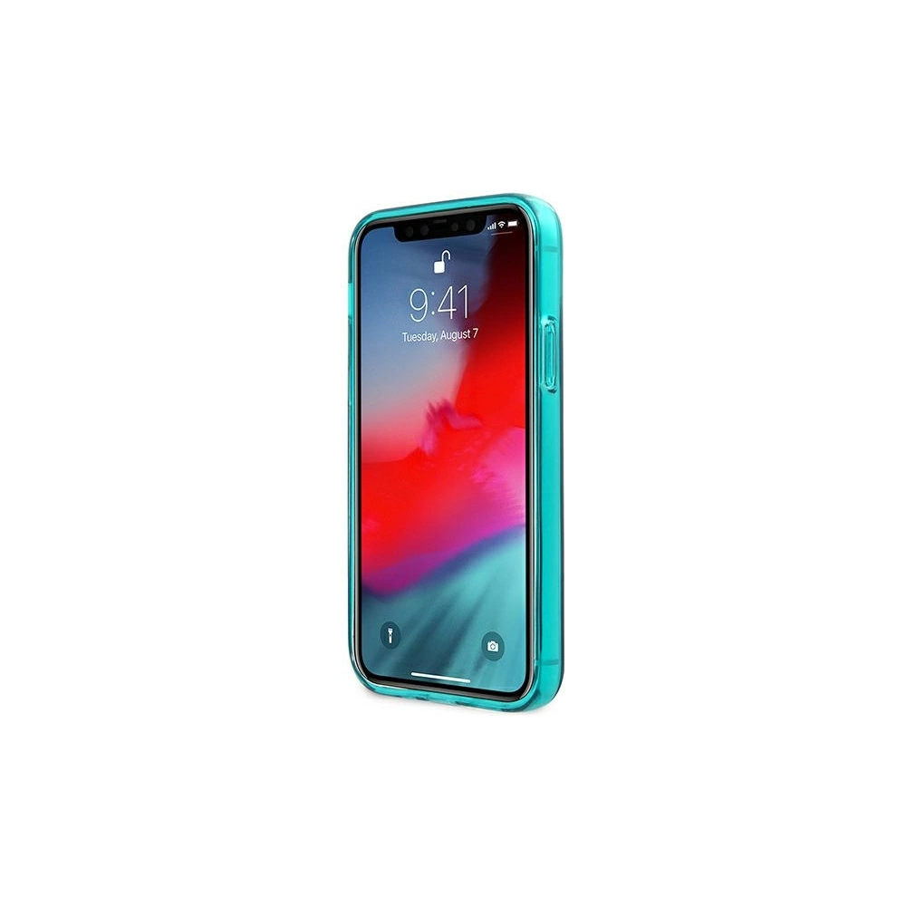Hurtownia GSM - Etui Karl Lagerfeld KLHCP12MCHTRB Apple iPhone 12/12 Pro niebieski/blue hardcase Glitter Choupette Fluo - KLD529BLU - {ean13} - Hurt