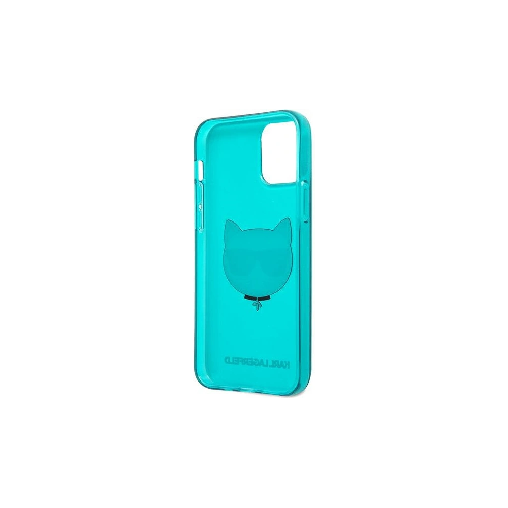 Hurtownia GSM - Etui Karl Lagerfeld KLHCP12MCHTRB Apple iPhone 12/12 Pro niebieski/blue hardcase Glitter Choupette Fluo - KLD529BLU - {ean13} - Hurt