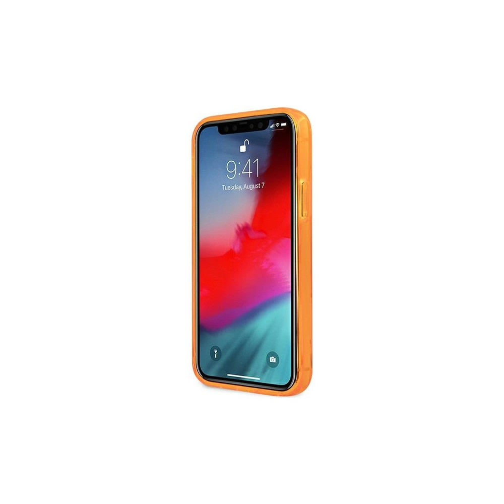 Hurtownia GSM - Etui Karl Lagerfeld KLHCP12MCHTRO Apple iPhone 12/12 Pro pomarańczowy/orange hardcase Glitter Choupette Fluo - KLD530ORG - {ean13} - Hurt