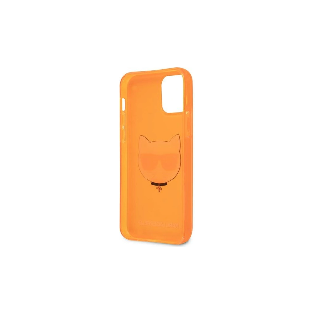 Hurtownia GSM - Etui Karl Lagerfeld KLHCP12MCHTRO Apple iPhone 12/12 Pro pomarańczowy/orange hardcase Glitter Choupette Fluo - KLD530ORG - {ean13} - Hurt