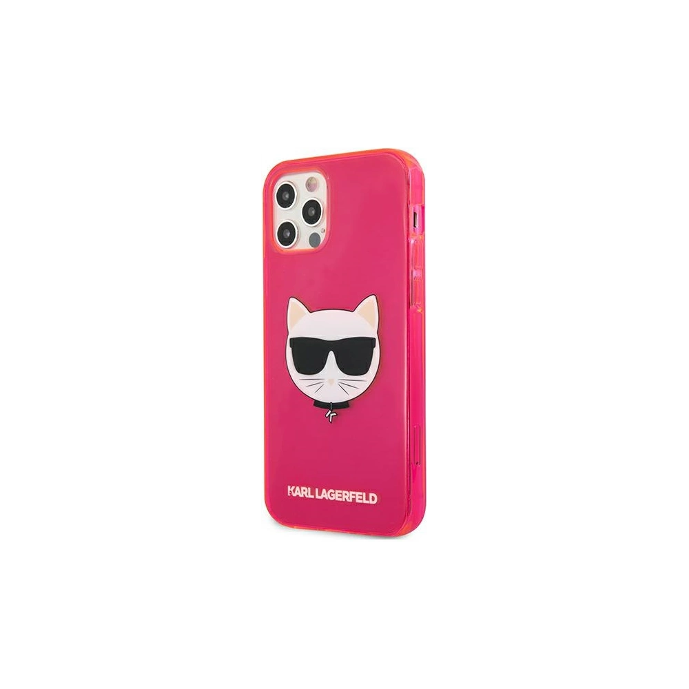 Hurtownia GSM - Etui Karl Lagerfeld KLHCP12MCHTRP Apple iPhone 12/12 Pro różowy/pink hardcase Glitter Choupette Fluo - KLD531PNK - {ean13} - Hurt