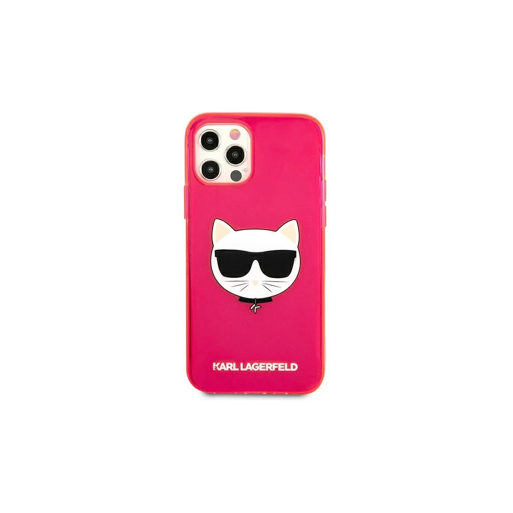 Hurtownia GSM - Etui Karl Lagerfeld KLHCP12MCHTRP Apple iPhone 12/12 Pro różowy/pink hardcase Glitter Choupette Fluo - KLD531PNK - {ean13} - Hurt