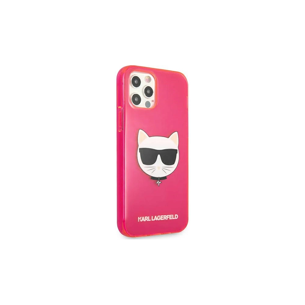 Hurtownia GSM - Etui Karl Lagerfeld KLHCP12MCHTRP Apple iPhone 12/12 Pro różowy/pink hardcase Glitter Choupette Fluo - KLD531PNK - {ean13} - Hurt