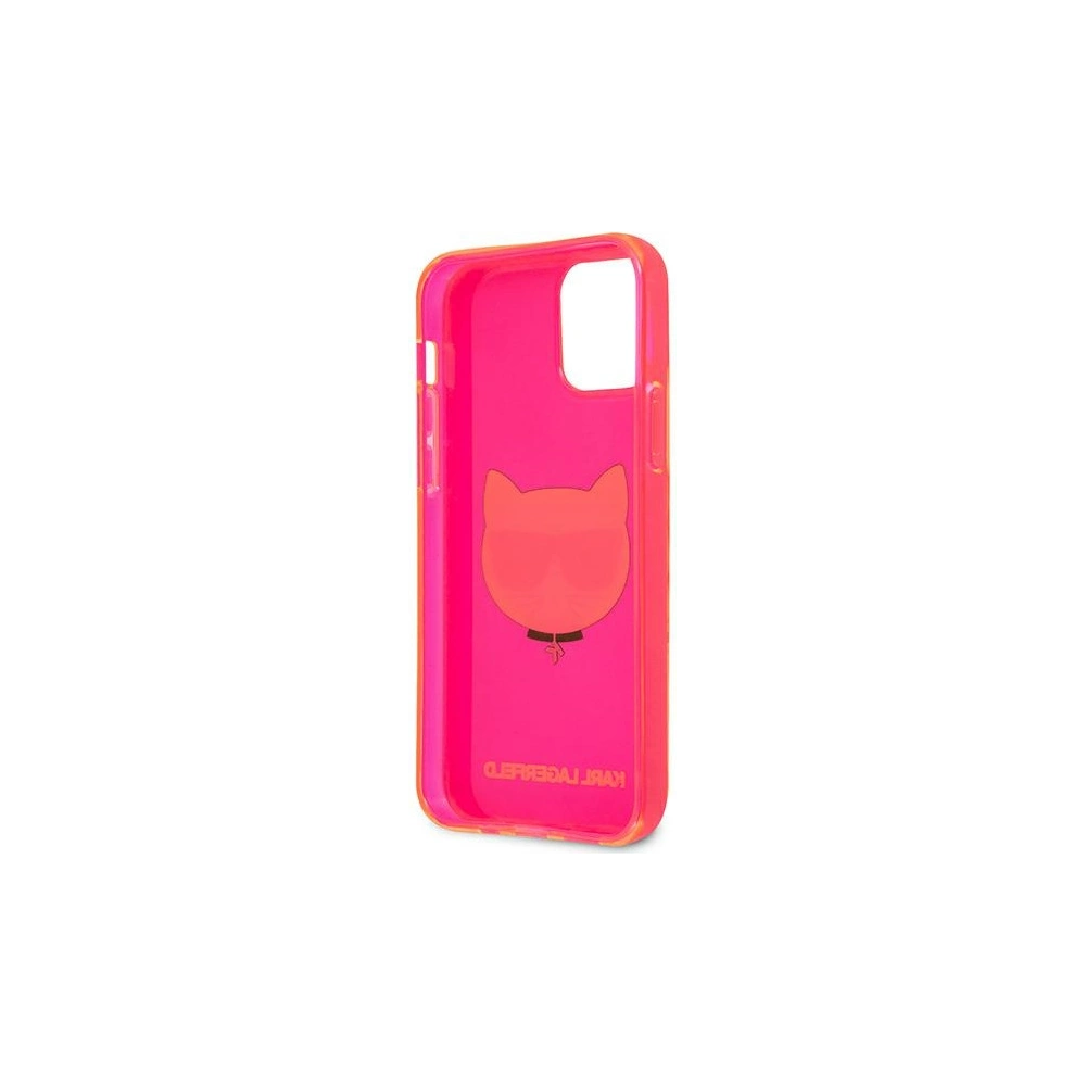 Wholesale Karl Lagerfeld KLHCP12MCHTRP Apple iPhone 12/12 Pro pink hardcase Glitter Choupette Fluo - KLD531PNK - {ean13} - Hurt