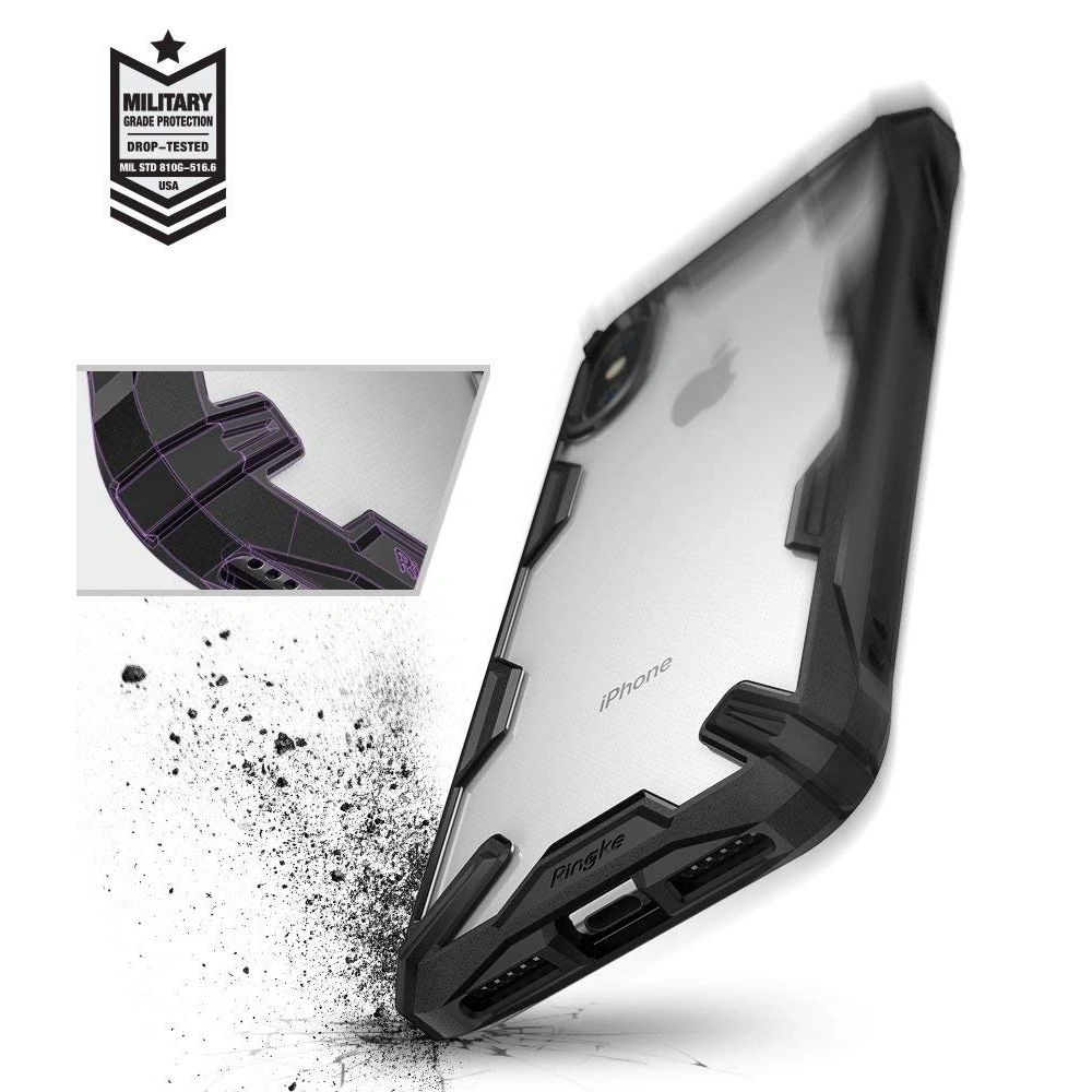 Hurtownia GSM - Etui Ringke Fusion-X iPhone XS Max 6.5 Černá - RGK745BLK - {ean13} - Hurt