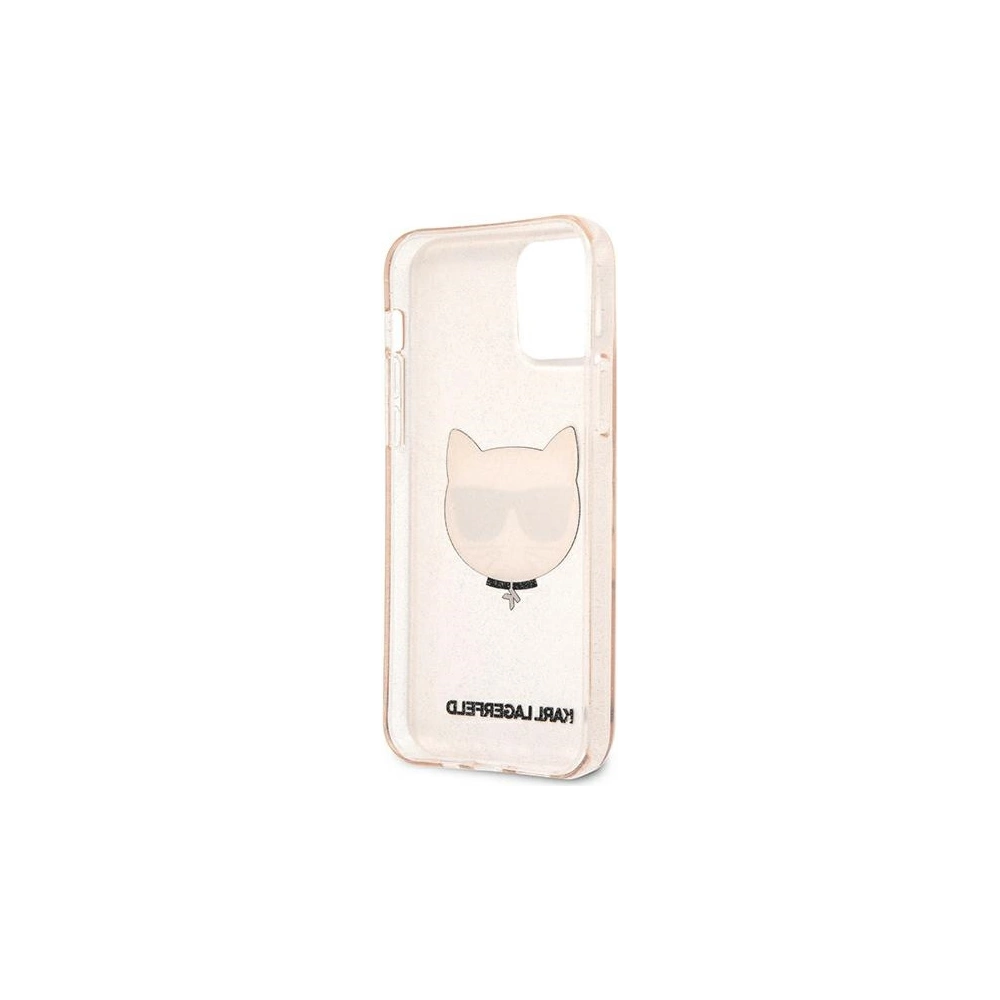 Wholesale Karl Lagerfeld KLHCP12MCHTUGLGO Apple iPhone 12/12 Pro gold hardcase Glitter Choupette - KLD532GLD - {ean13} - Hurt