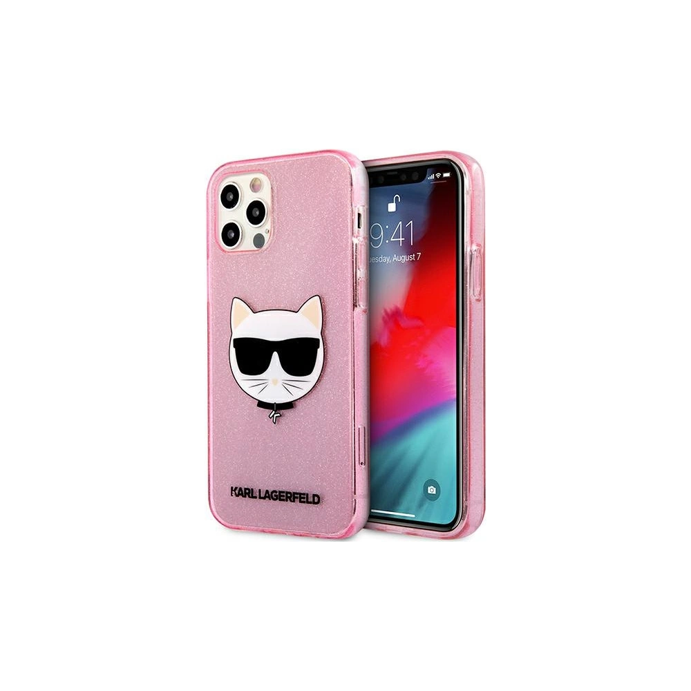 Hurtownia GSM - Etui Karl Lagerfeld KLHCP12MCHTUGLP Apple iPhone 12/12 Pro różowy/pink hardcase Glitter Choupette - KLD533PNK - {ean13} - Hurt