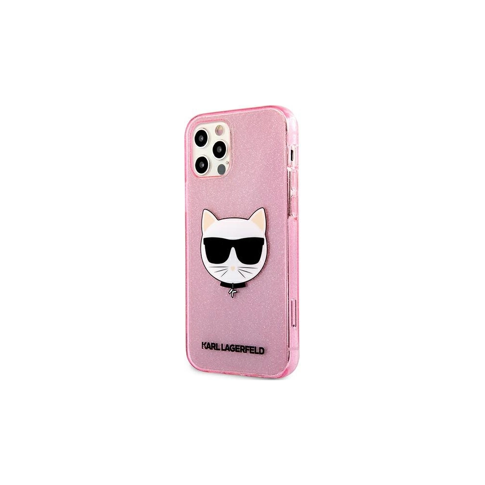 Hurtownia GSM - Etui Karl Lagerfeld KLHCP12MCHTUGLP Apple iPhone 12/12 Pro różowy/pink hardcase Glitter Choupette - KLD533PNK - {ean13} - Hurt