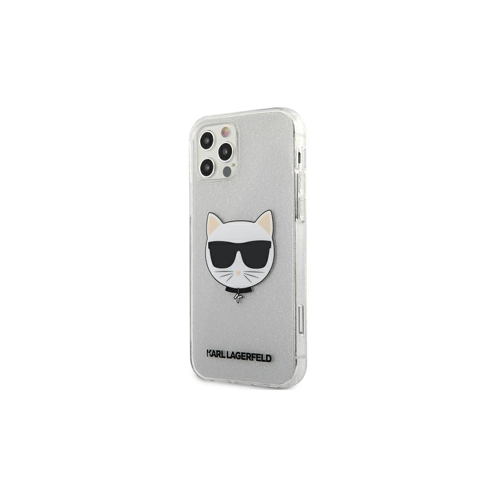 Hurtownia GSM - Etui Karl Lagerfeld KLHCP12MCHTUGLS Apple iPhone 12/12 Pro srebrny/silver hardcase Glitter Choupette - KLD534SLV - {ean13} - Hurt