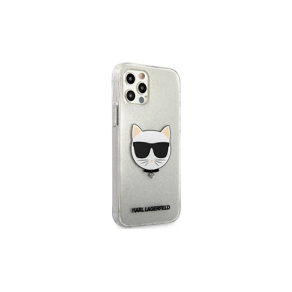Hurtownia GSM - Etui Karl Lagerfeld KLHCP12MCHTUGLS Apple iPhone 12/12 Pro srebrny/silver hardcase Glitter Choupette - KLD534SLV - {ean13} - Hurt