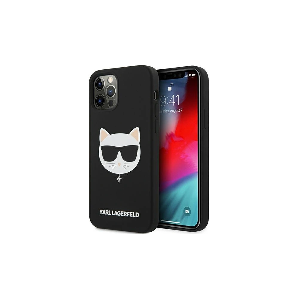 Wholesale Karl Lagerfeld KLHCP12MSLCHBK Apple iPhone 12/12 Pro hardcase black Silicone Choupette - KLD535BLK - {ean13} - Hurt