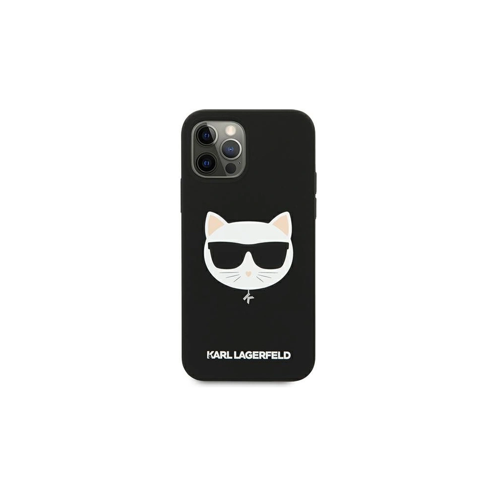 Wholesale Karl Lagerfeld KLHCP12MSLCHBK Apple iPhone 12/12 Pro hardcase black Silicone Choupette - KLD535BLK - {ean13} - Hurt