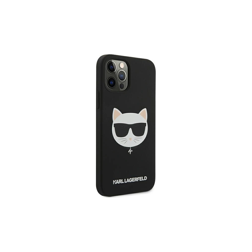 Wholesale Karl Lagerfeld KLHCP12MSLCHBK Apple iPhone 12/12 Pro hardcase black Silicone Choupette - KLD535BLK - {ean13} - Hurt