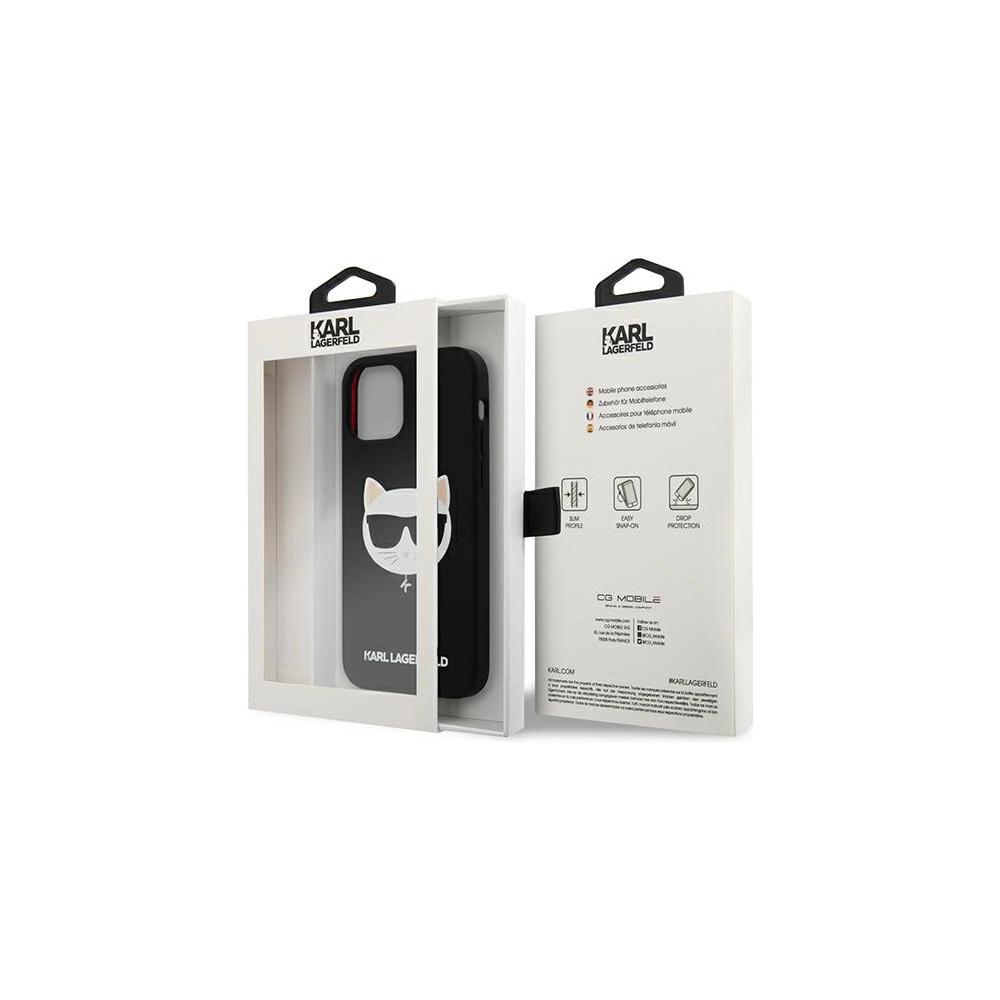 Wholesale Karl Lagerfeld KLHCP12MSLCHBK Apple iPhone 12/12 Pro hardcase black Silicone Choupette - KLD535BLK - {ean13} - Hurt