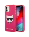 Etui Karl Lagerfeld KLHCP12SCHTRP Apple iPhone 12 mini różowy/pink hardcase Glitter Choupette Fluo