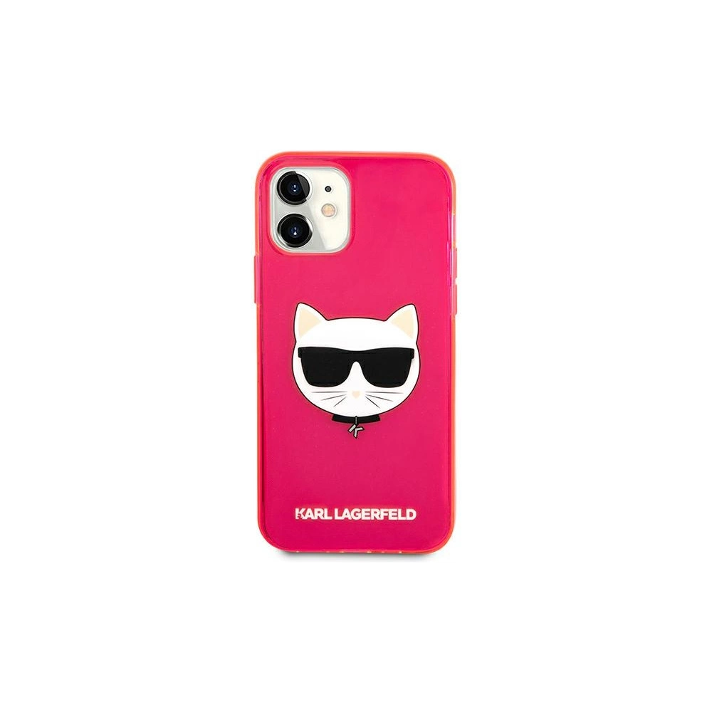 Hurtownia GSM - Etui Karl Lagerfeld KLHCP12SCHTRP Apple iPhone 12 mini różowy/pink hardcase Glitter Choupette Fluo - KLD536PNK - {ean13} - Hurt