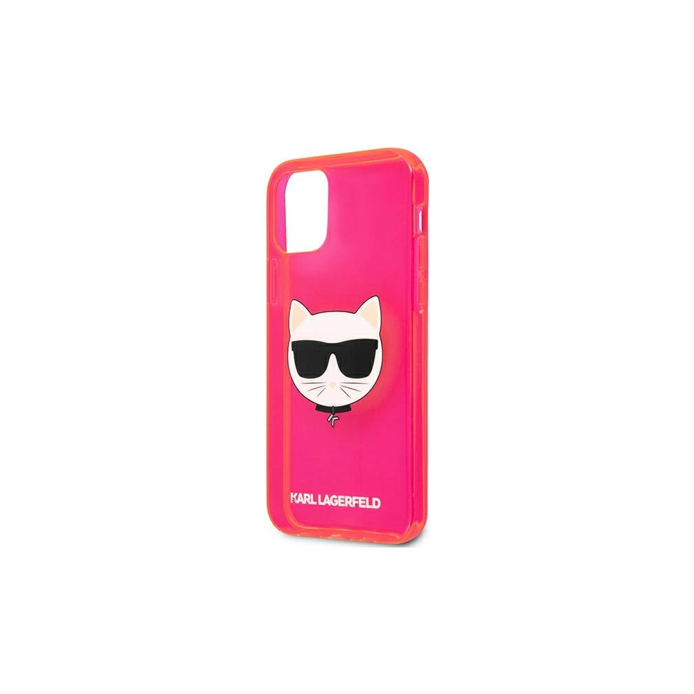 Hurtownia GSM - Etui Karl Lagerfeld KLHCP12SCHTRP Apple iPhone 12 mini różowy/pink hardcase Glitter Choupette Fluo - KLD536PNK - {ean13} - Hurt