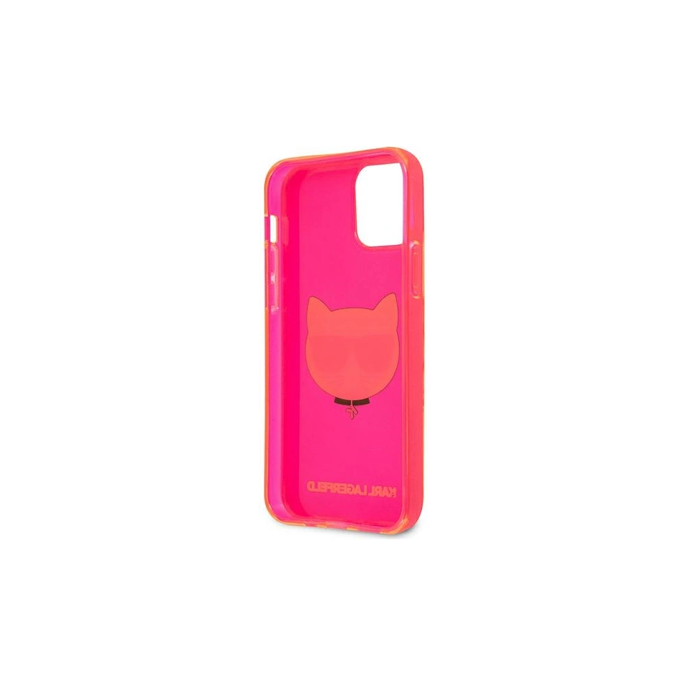 Hurtownia GSM - Etui Karl Lagerfeld KLHCP12SCHTRP Apple iPhone 12 mini różowy/pink hardcase Glitter Choupette Fluo - KLD536PNK - {ean13} - Hurt