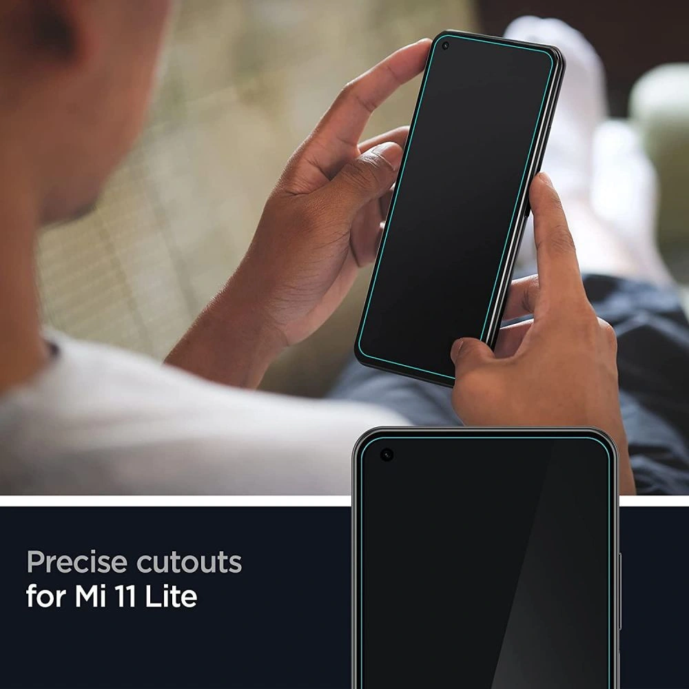 Hurtownia GSM - Tvrzené sklo Spigen GLAS.tR Slim Xiaomi Mi 11 Lite LTE/5G [2 PACK] - SPN1627 - {ean13} - Hurt