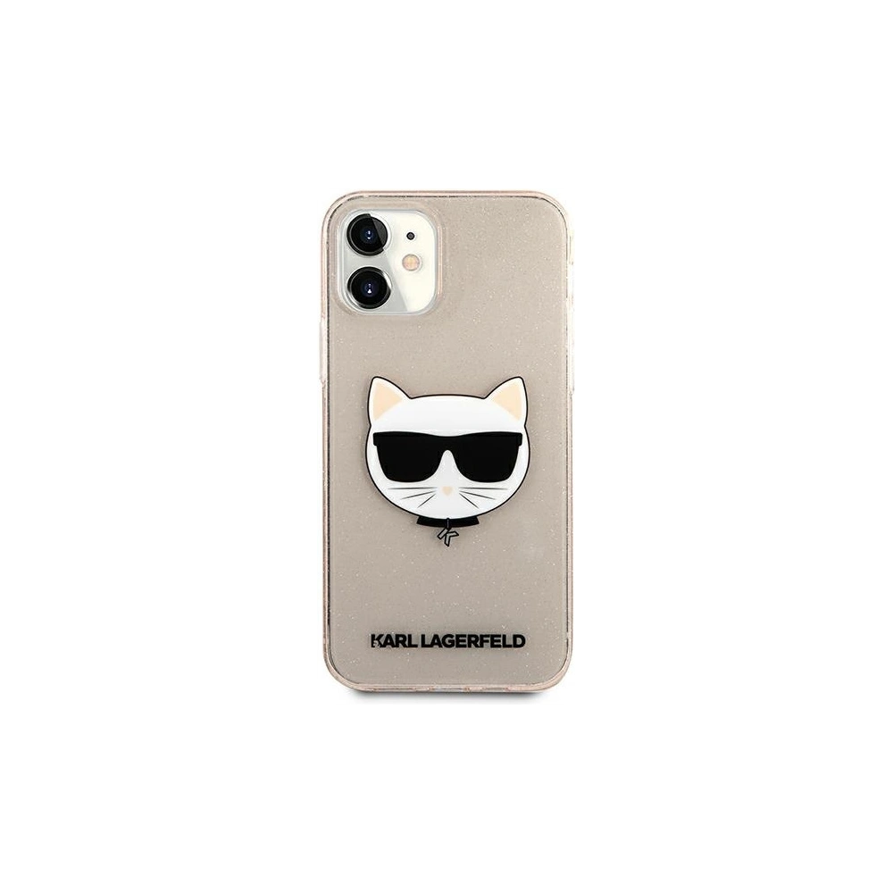 Hurtownia GSM - Etui Karl Lagerfeld KLHCP12SCHTUGLGO Apple iPhone 12 mini złoty/gold hardcase Glitter Choupette - KLD537GLD - {ean13} - Hurt