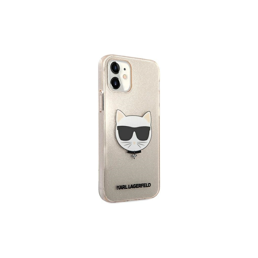 Hurtownia GSM - Etui Karl Lagerfeld KLHCP12SCHTUGLGO Apple iPhone 12 mini złoty/gold hardcase Glitter Choupette - KLD537GLD - {ean13} - Hurt
