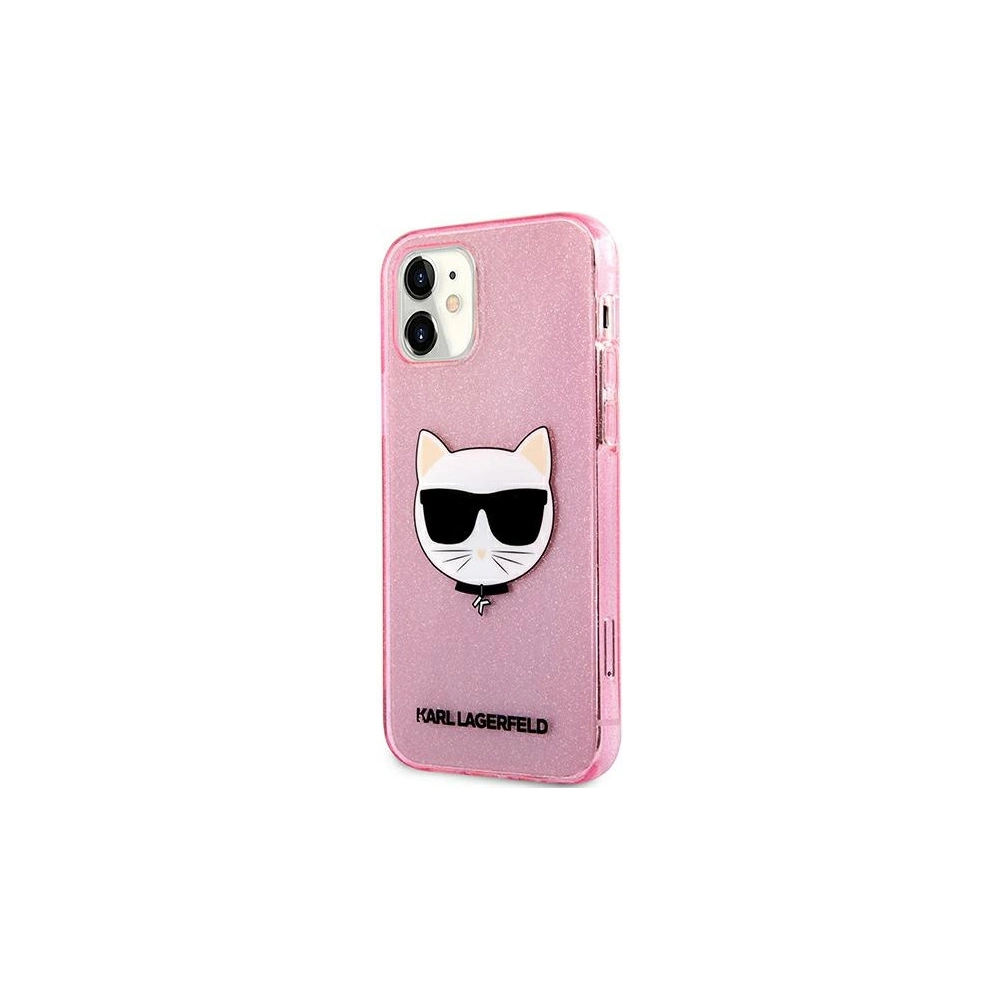 Hurtownia GSM - Etui Karl Lagerfeld KLHCP12SCHTUGLP Apple iPhone 12 mini růžový/pink hardcase Glitter Choupette - KLD538PNK - {ean13} - Hurt