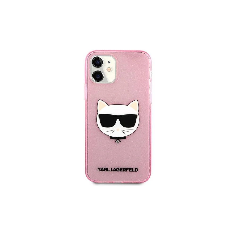 Hurtownia GSM - Etui Karl Lagerfeld KLHCP12SCHTUGLP Apple iPhone 12 mini růžový/pink hardcase Glitter Choupette - KLD538PNK - {ean13} - Hurt