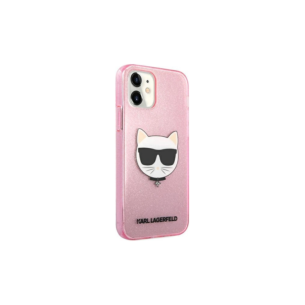 Hurtownia GSM - Etui Karl Lagerfeld KLHCP12SCHTUGLP Apple iPhone 12 mini růžový/pink hardcase Glitter Choupette - KLD538PNK - {ean13} - Hurt