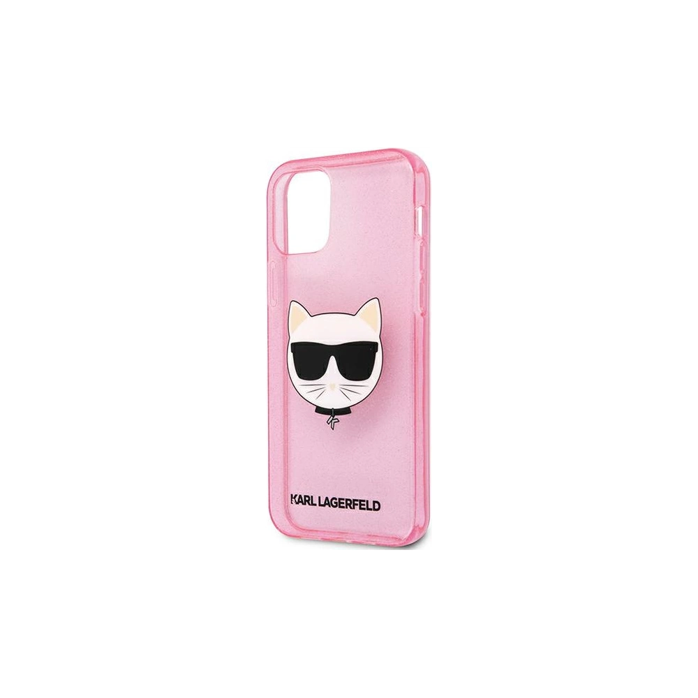 Hurtownia GSM - Etui Karl Lagerfeld KLHCP12SCHTUGLP Apple iPhone 12 mini růžový/pink hardcase Glitter Choupette - KLD538PNK - {ean13} - Hurt