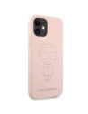 Hurtownia GSM - Etui Karl Lagerfeld KLHCP12SSILTTPI Apple iPhone 12 mini Silicone Ikonik Outline różowy/pink - KLD539PNK - {ean13} - Hurt