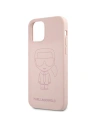 Hurtownia GSM - Etui Karl Lagerfeld KLHCP12SSILTTPI Apple iPhone 12 mini Silicone Ikonik Outline różowy/pink - KLD539PNK - {ean13} - Hurt