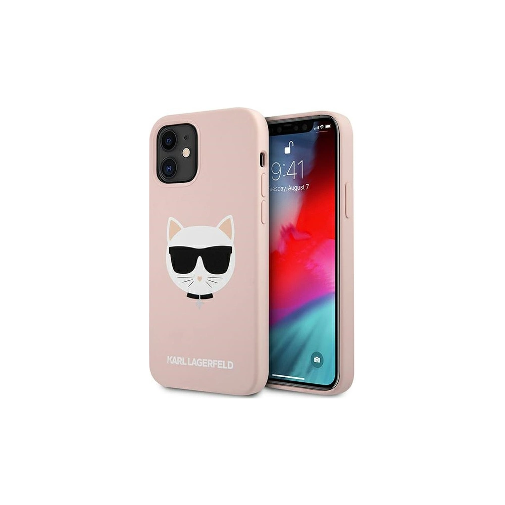 Hurtownia GSM - Etui Karl Lagerfeld KLHCP12SSLCHLP Apple iPhone 12 mini hardcase jasno różowy/light pink Silicone Choupette - KLD540PNK - {ean13} - Hurt