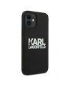 Hurtownia GSM - Etui Karl Lagerfeld KLHCP12SSLKLRBK Apple iPhone 12 mini Silicone Stack Logo černý/black - KLD541BLK - {ean13} - Hurt