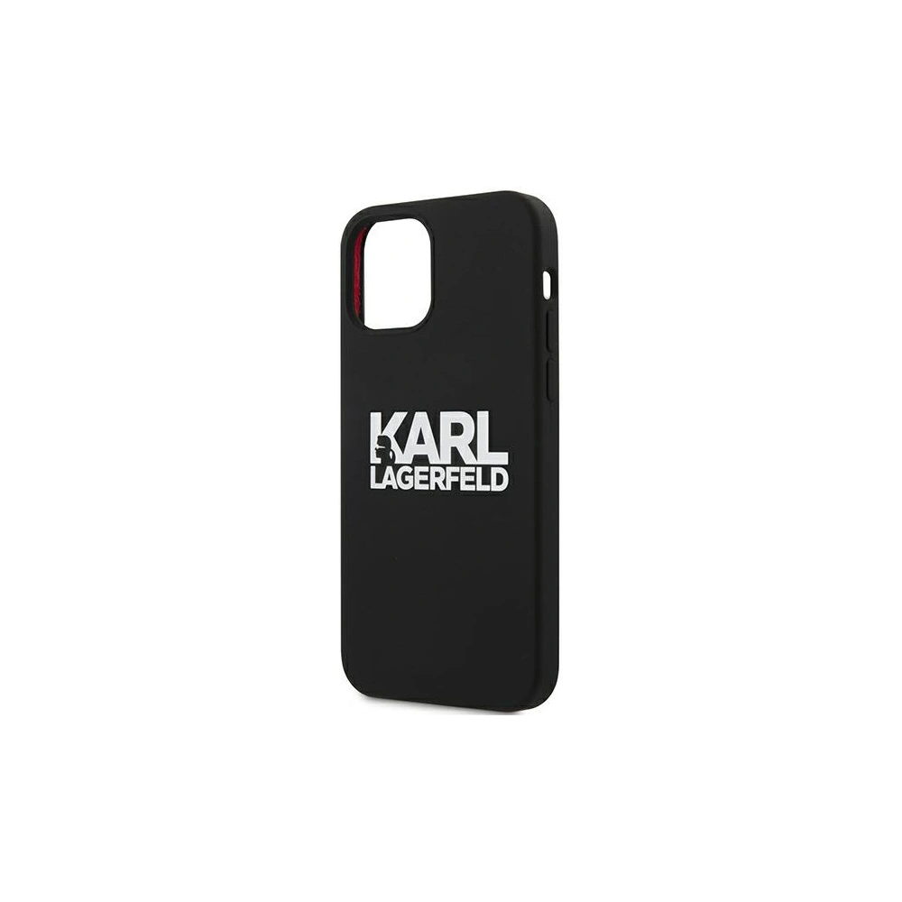 Hurtownia GSM - Etui Karl Lagerfeld KLHCP12SSLKLRBK Apple iPhone 12 mini Silicone Stack Logo černý/black - KLD541BLK - {ean13} - Hurt