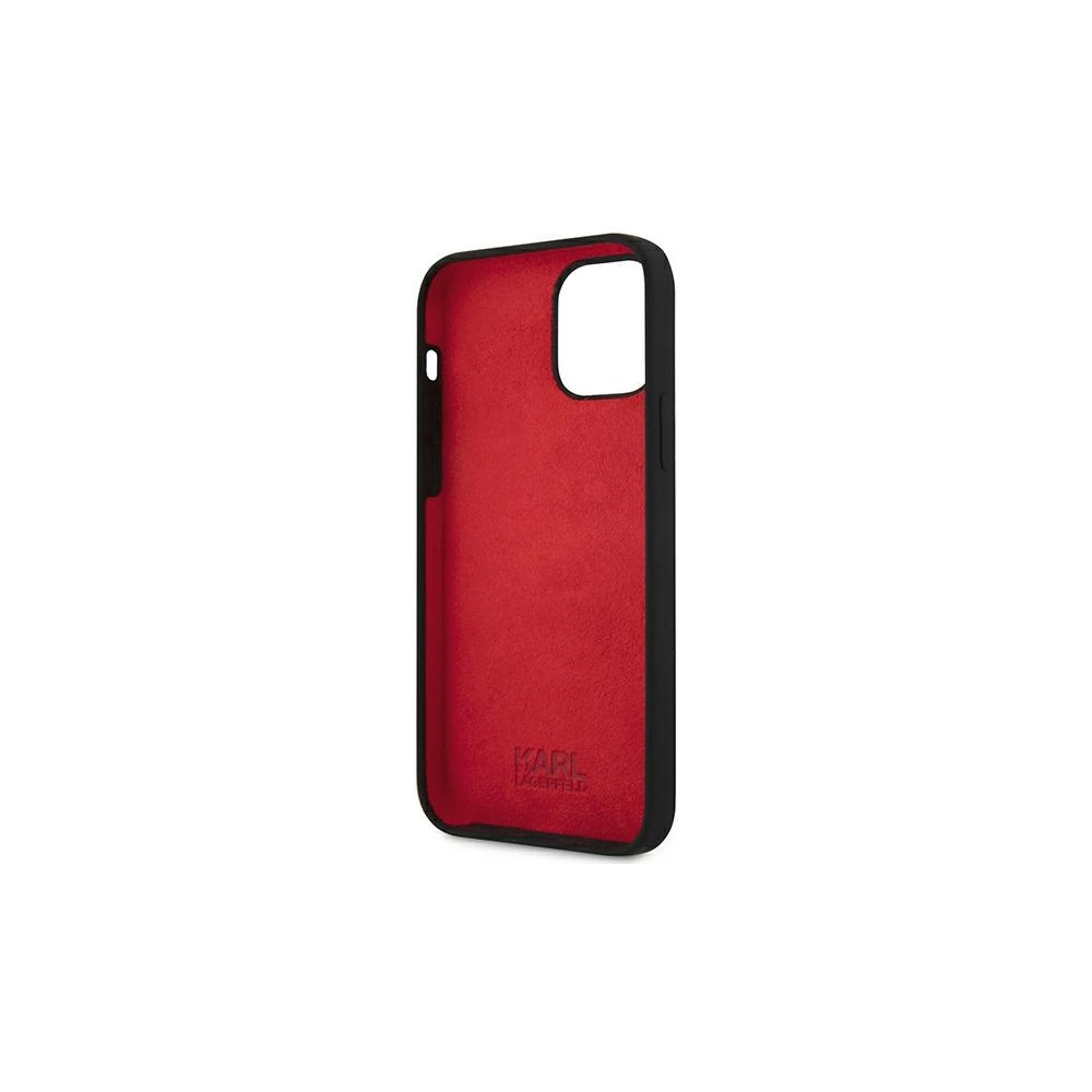 Hurtownia GSM - Etui Karl Lagerfeld KLHCP12SSLKLRBK Apple iPhone 12 mini Silicone Stack Logo černý/black - KLD541BLK - {ean13} - Hurt