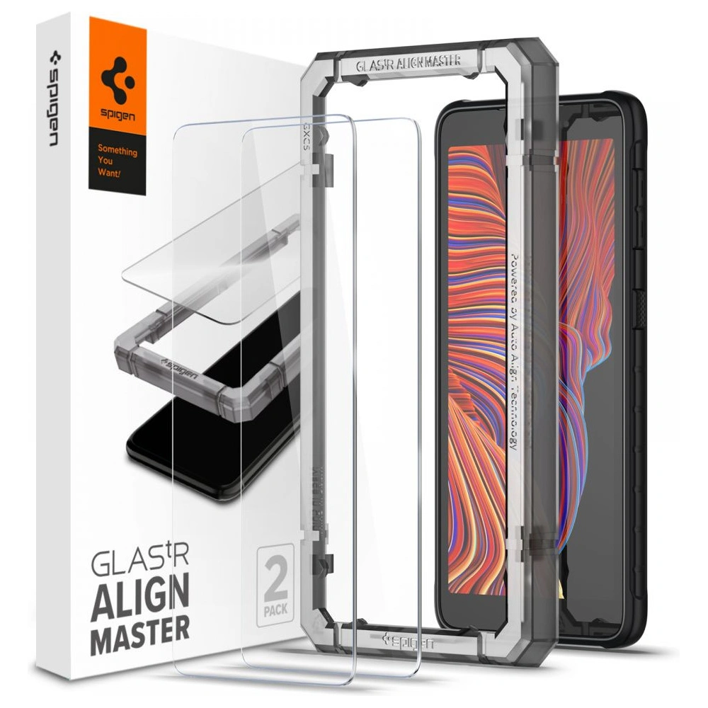 Hurtownia GSM - Tvrzené sklo Spigen GLAS.tR Slim AlignMaster Samsung Galaxy Xcover 5 [2 PACK] - SPN1629 - {ean13} - Hurt