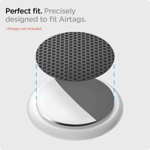 Wholesale Spigen Airskin Apple AirTag Carbon Black [4+4 PACK] - SPN1632BLK - {ean13} - Hurt
