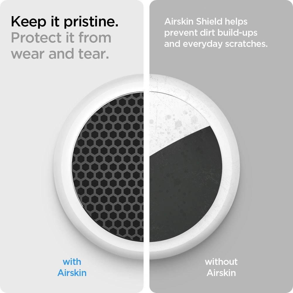 Folia hydrogelová Spigen Airskin Apple AirTag Carbon Black [4+4 PACK]